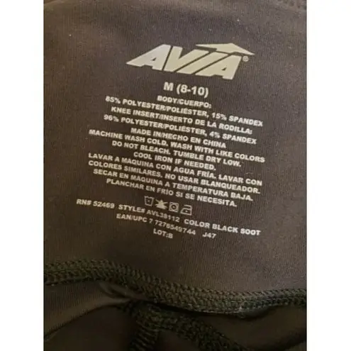 Avia AVITA Pants Women Medium Ladies Activewear Yoga Exercise Gym Leggings Black