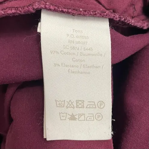 Boden Slim Straight Chino Pants in Maroon Women’s Preppy Casual Pant Size 4 Long