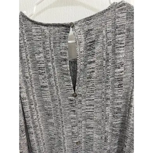 cupio  Gray Textured Knit Sleeveless Top | Women’s Large