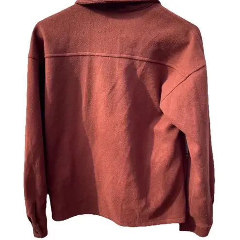 Vintage Camellia Button Brown Cardigan Sz Small Linen Button Western Sweater Orange