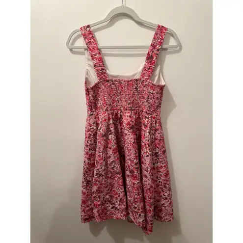 Sincerely Jules Linen Blend Floral Summer Mini Dress