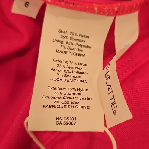 Bleu Rod Beattie ππ Life Of The Party Plunge Neck One Piece Swimsuit ~ 6 NWT