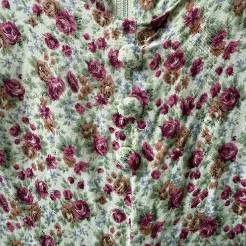 Vintage 90s Jeffrey & Dara Floral Print Wide Leg Jumpsuit 12 Petite Pink Size 12P