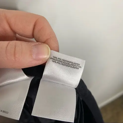 Kasper Solid Black Career Lined Short Straight Skirt Dark Academia Size 10