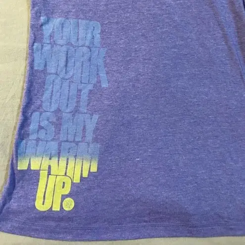 Reebok  Purple T-shirt Work Out Warm Up