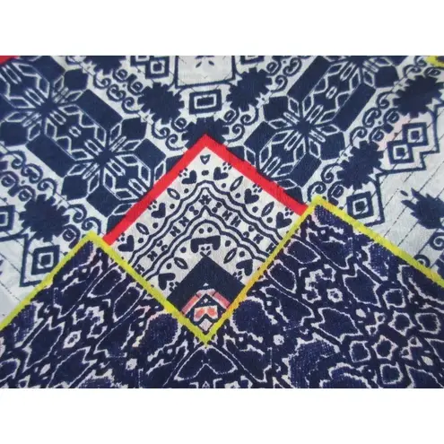 Gypsy 05 NWT Bima Printed Silk Lace Front Dolman Sleeve Shift Mini Dress M $242