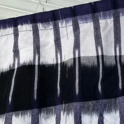 Apiece Apart Taiyana Shorts Indigo White Ikat Stripe Resort Wear Coastal Small