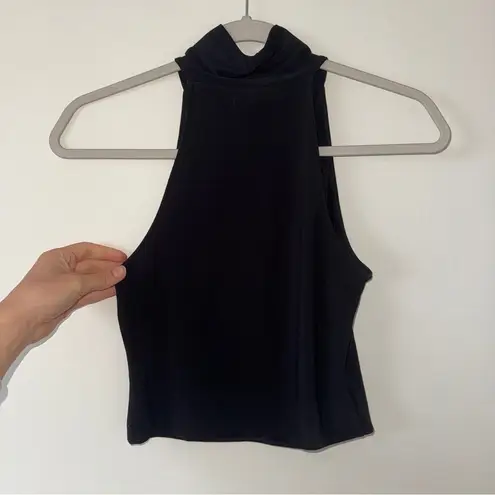 Open Edit  Mock High Neck TankTop Black Small - Image 4