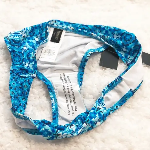 Laundry by Shelli Segal 🆕 Laundry Shelli Segal floral blue hipster bikini bottoms women’s medium