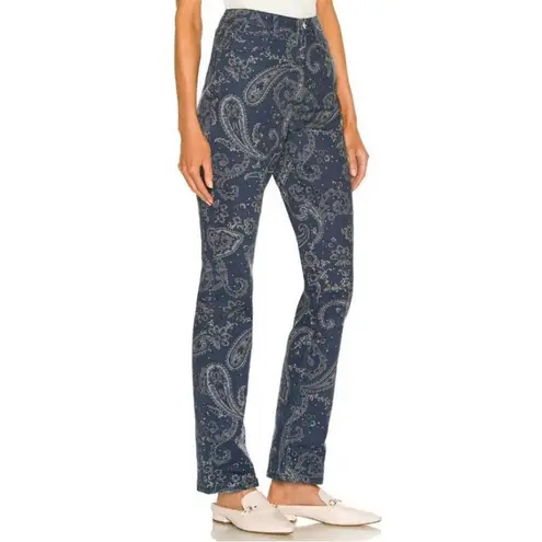 We Wore What The Icon Jean in Paisley Night Sky Size 27 Mid Rise Straight Leg NEW