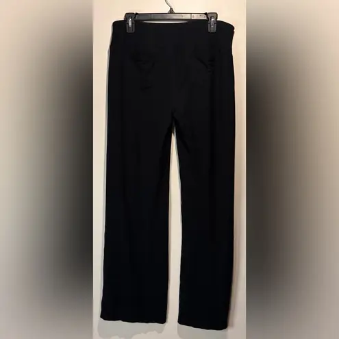 Soma - Black Wide Leg Stretchy Soft Lounge Pants Minimalist Comfort- Size M