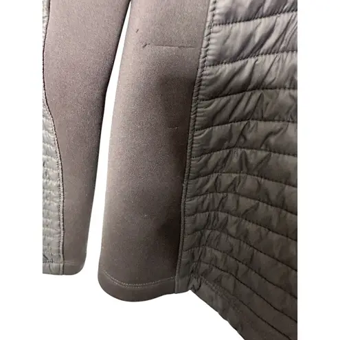 CALIA by Carrie Underwood Full Zip Puffer Hybrid Jacket Smokey Plum Sz Small Purple