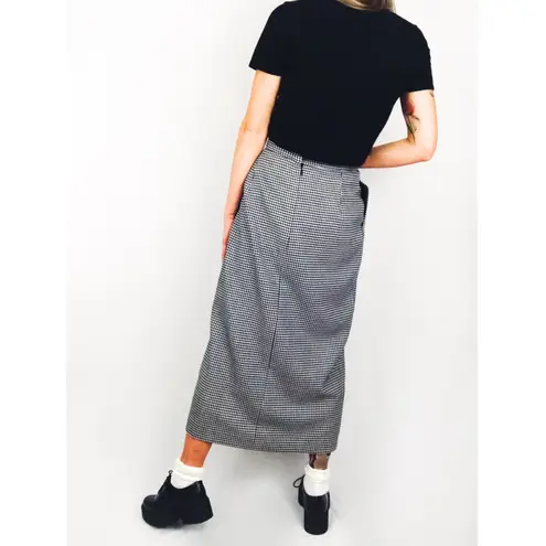 Vintage Houndstooth Skirt Suit Seperates Set | Size 12 White