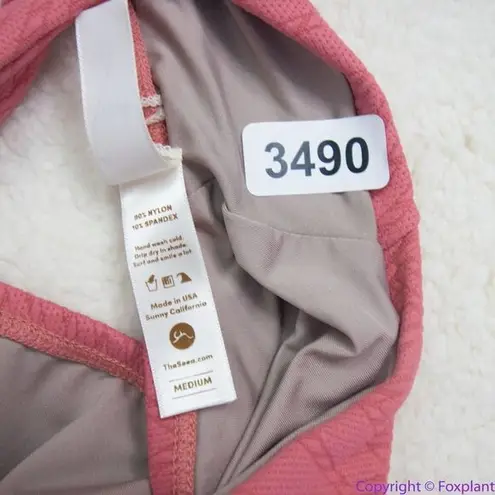 NEW Seea x Free People Georgia bikini top flamingo pink, M Pink Size M