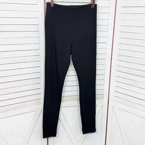 Lysse Taylor Ponte Knit Seamed High Waist Leggings Black Small