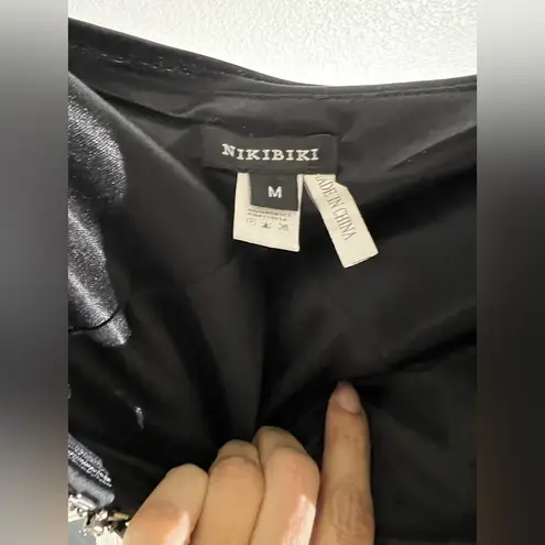 NIKIBIKI 💥REDUCED💥Cocktail dress size Medium gathered & fitting strapless, front beaded