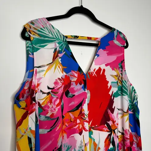 cupio  Flowy Tropical Floral Dress 1X