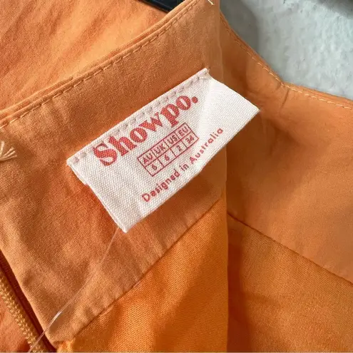 Showpo Astarte Ruched Mini Skirt In Sherbet NEW Size 2 Orange