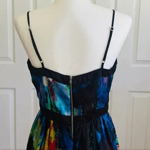 matty m Dress Multicolor Abstract Print Sleeveless Mini Dress Size Small