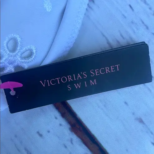 Victoria's Secret  White Embroidered Bikini Top