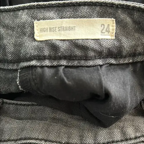 Harper Heritage Size 24 Women's Teen Girl Faded Black/Gray High Rise Jeans