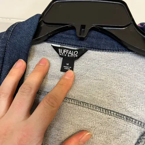 Buffalo David Bitten MD Dark Denim Pink stain jean jacket