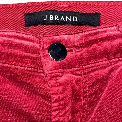 J Brand  Ruby High Rise Velour Crop Jeans