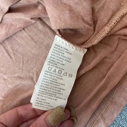 prAna Pink Coral Loose Fit Short Sleeve Tshirt