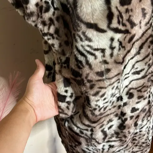 Rachel rachel roy • animal print faux fur vest Black Size XS