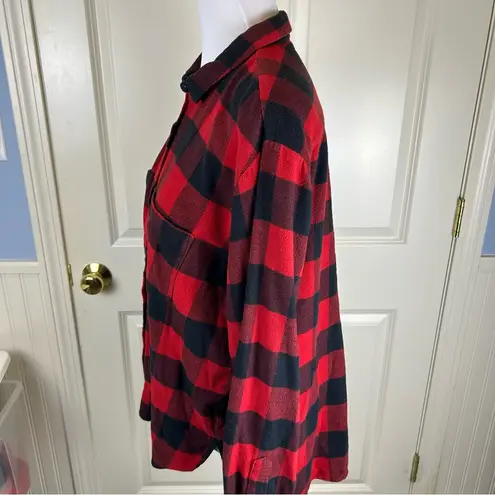 Madewell  Buffalo Plaid Flannel Button Down Shirt Oversized Fit - Large