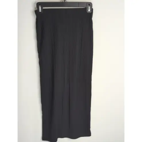 Wilfred Free Black Ribbed Knit Maxi Skirt Women's Small Business Casual Preppy