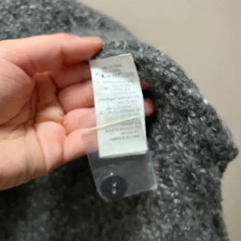 Something Else By Natalie Wood Gray Turtleneck Shawl Pullover Sweater One Size