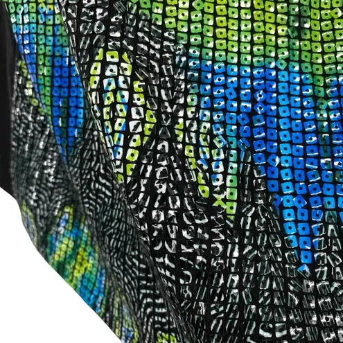 Peter Nygard Y2K Art To Wear Beaded Sequin Tank Top Abstract Wearable Art