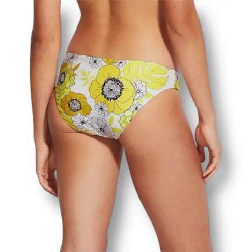Seafolly US 8 Summer of Love High Cut Bikini Bottom Yellow Floral NWT Swim Pant