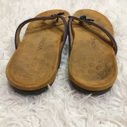 Vionic Rest Bella II Flip Flop Sandals Denim Blue 11