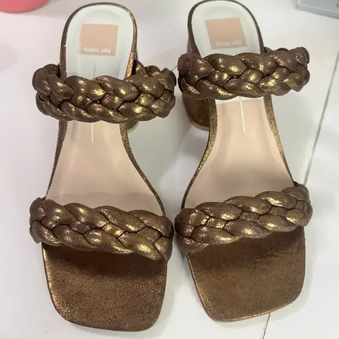 Dolce Vita Netra Woven Block Heel Sandals