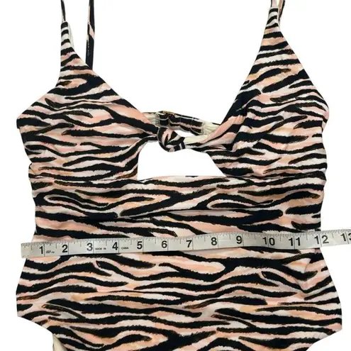 NWT B. Swim Atlas High Leg One Piece Swimsuit – Bengal Print – Size Small Pink