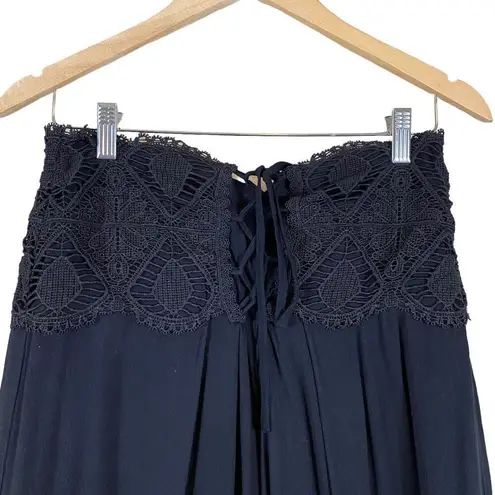 Hummingbird Wide Leg Split Thigh Palazzo Pants