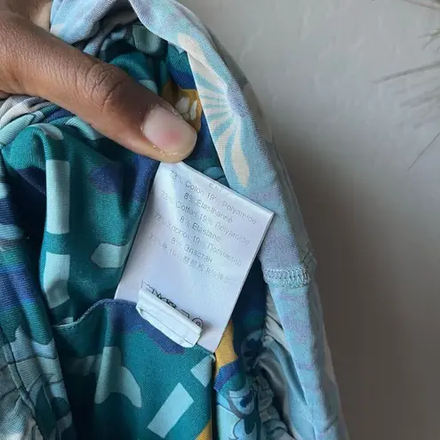 La DoubleJ Dress Pimento Blue‎ Printed V