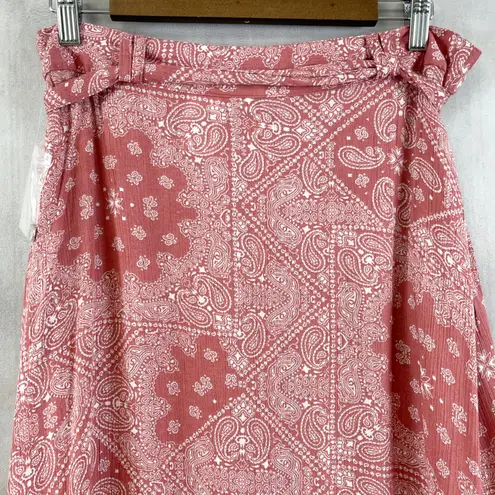 Simply Styled Womens Skirt Size M Y2K Indie Boho Coastal Cowgirl Western Bandana Pink Size M