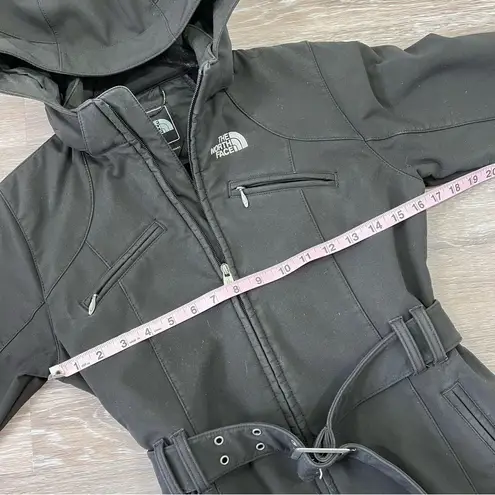 The North Face  apex belted bionic jacket long black