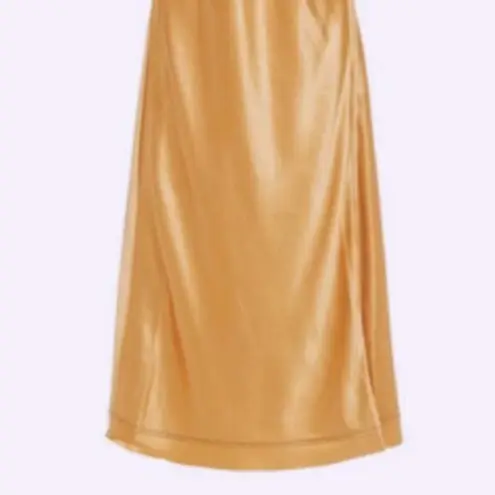 Acne Studios Satin slip dress Gold US 10