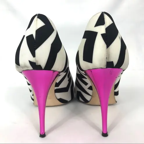 Giuseppe Zanotti geometric pink heel peep toe