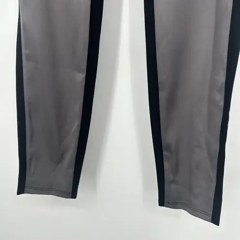 Lysse Sophie Satin & Ponte Knit Control Top Leggings Gray Black Size S