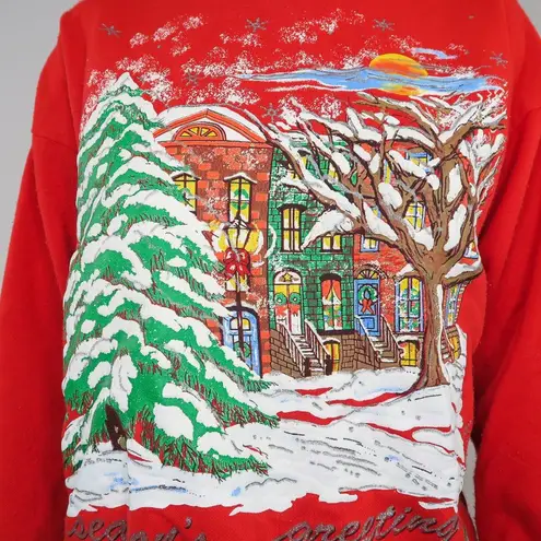 Vintage 80s Nutcracker Christmas Turtleneck Sweatshirt Size XS - Image 2