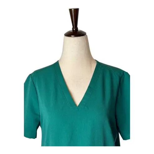 FIGS Shirt Women Small Green Casma Three Pocket Scrub Top Medical Nurse Doctor