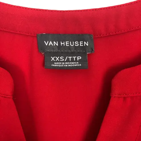 Van Heusen  Womens Top XXS Chiffon Business Career Office Party Event Dressy Chic