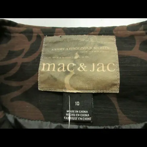 Mac & Jac jacket black & brown sz 10 Black