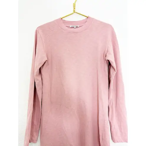 Cotton Citizen Tokyo Long Sleeve Mini Dress Size Small Pink Lightweight Preppy