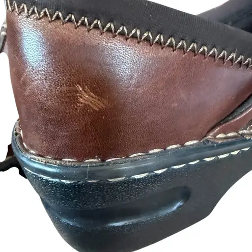 EastLand Kelsey slip on clog in brown leather women's size 6.5 M